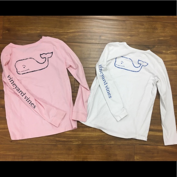 Vineyard Vines Tops - Pink & white vineyard vines t shirts